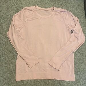 Lululemon swiftly long sleeve, pink, size 8, loose cut